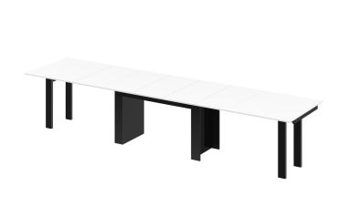Stół rozkładany MAGRO 170 - Biały / Czarny